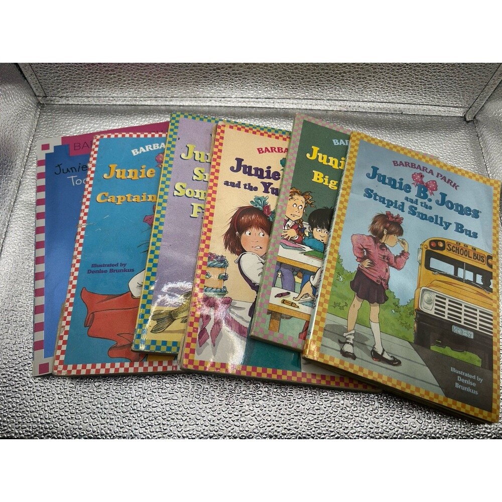 Junie B Jones 6 book lot: Boss of Lunch, smell something fishy, almost a flower